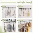thumbnail image 7 of Bathway Shower Curtain Rings, Rust-Resistant Metal Double Shower Hooks for Curtain Rolling Shower Curtain Hooks Rings Shower Rings for Bathroom Shower Curtain Rod, Bronze, Set of 12 Rings, 7 of 7