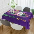thumbnail image 5 of 60"x60" Mardi Gras Tablecloth, Waterproof Washable Polyester Square Table Cover, Durable Tablecloth for Kitchen Dining Table Party Decor, 5 of 7