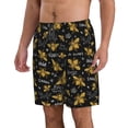thumbnail image 2 of Fotbe Hohey Bee Golden Embroidery Trajes de Baño Estampados para Hombre, Shorts de Verano de Secado Rápido, Ropa de Playa, Bañadores-3X-Large, 2 of 6