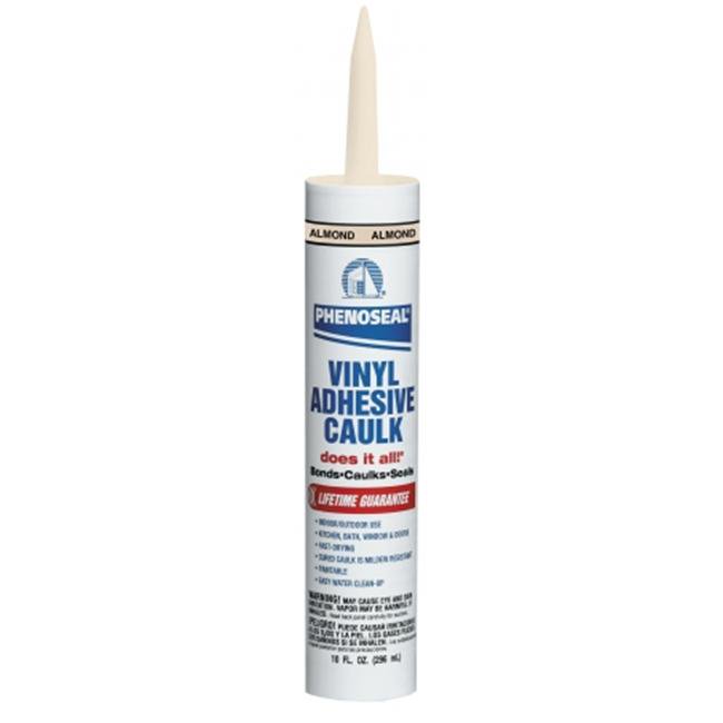 DAP 02102 10 oz. Almond Water Vinyl Adhesive Caulk Cartridge Walmart
