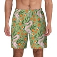 thumbnail image 2 of Goofa Snake And Floral Printed Men's Swim Trunks Board Shorts Quick Dry Mens Swimming Trunks with Compression Liner,Breathable Fit Hawaii Beach Shorts-Medium, 2 of 9