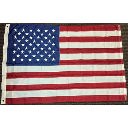 - 4x6 American Nylon Embroidered Stars Flag United States USA Banner Sewn Stripes