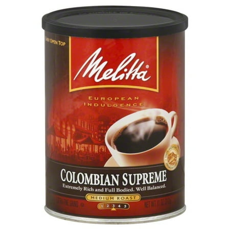 Melitta Ready Set - Melitta® Colombian Supreme Ground Coffee, Medium Roast, 11 oz. Canister