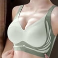 thumbnail image 3 of Wdfiry Women's Sports Bra Plus Size Printing Wide Strap Bras Thin Breathable Stretch Full Coverage Tshirt Underwear, 3 of 6