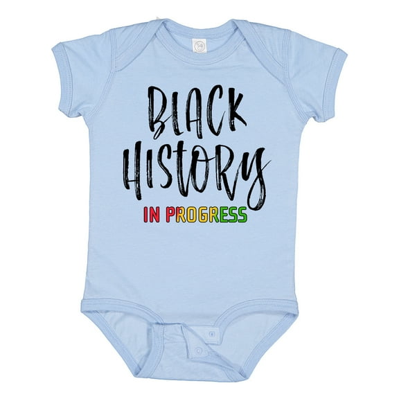 Inktastic Black History In Progress Boys or Girls Baby Bodysuit