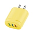 thumbnail image 1 of Compact 3-Port USB Wall Charger with 5V2A Fast Power Adapter for Multiple Device Charging, 1 of 5