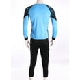 thumbnail image 3 of Alvivi Kids Boys Soccer Goalkeeper Jersey Set Long Sleeve Padded  T-Shirt and Sports Pants Protection Equipment Training Uniform Sky Blue 11-12, 3 of 6