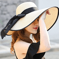 thumbnail image 2 of Sombrero de paja grande con lazo para mujer, gorra de playa enrollable plegable grande flexible, gorra de playa con protección UV Ormromra  CPB-DE-WX341-1, 2 of 5