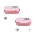 thumbnail image 1 of Oleegame 2PC Produce Storage School Children Stainless Lunch Box Of Food Containers Storage For Children Insulated Lunch Bag Reusable Lunch Box For Work School Picnic Beach Red, 1 of 9