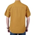 thumbnail image 4 of Fredd Marshall Men's 100% Cotton Short Sleeve Hiking Shirt with Pockets, 4 of 4