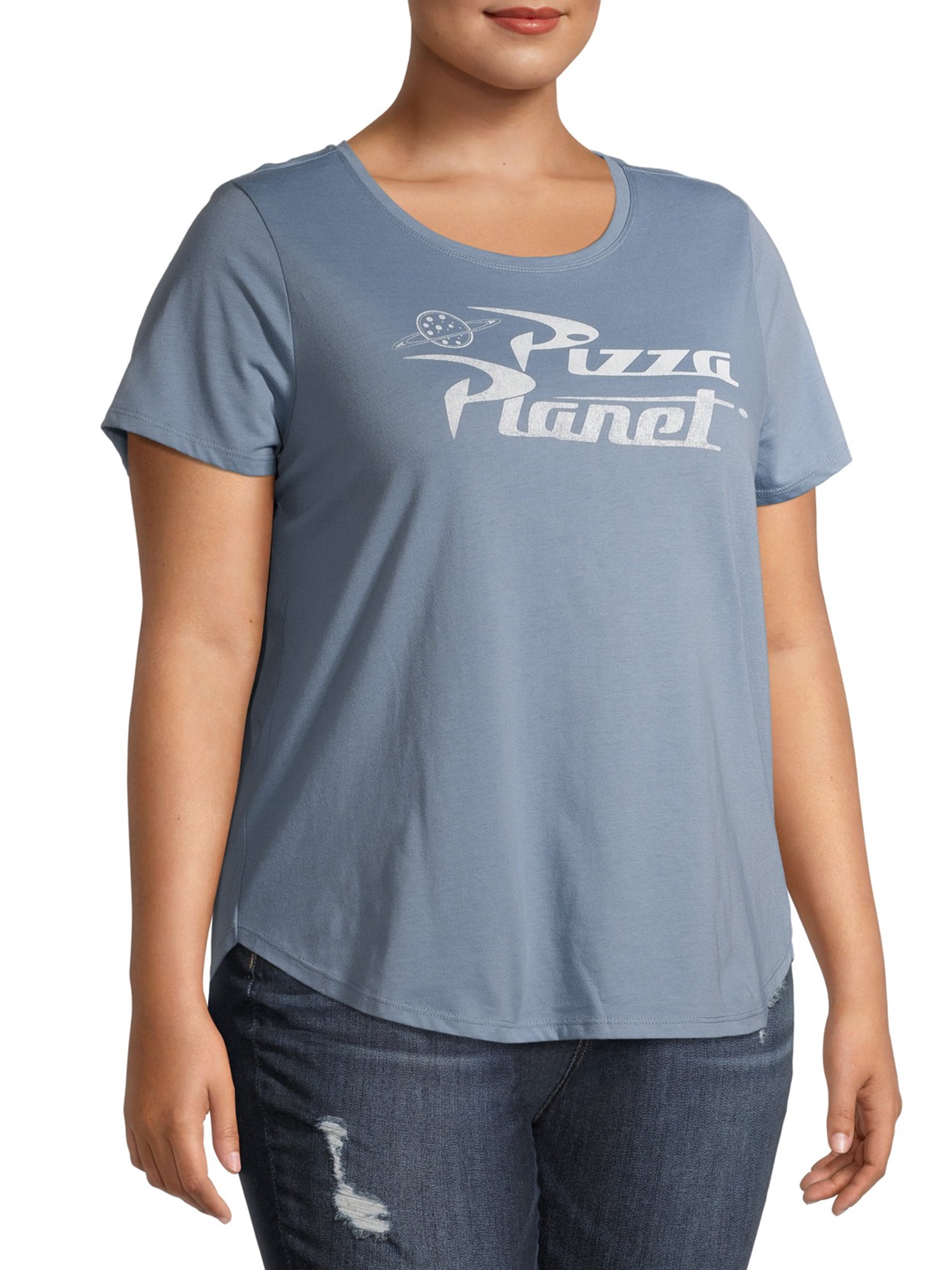 Pizza Planet Women's Plus Size Graphic Short Sleeve T-Shirt