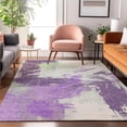 thumbnail image 7 of Addison Rugs Mayfield Premium Machine Washable Transitional Modern Purple Rectangle Rug, 2'6" x 3'10", 7 of 7