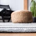 thumbnail image 6 of SAFAVIEH Striped Kilim Juniper Striped Area Rug, Black/Ivory, 7' x 7' Square, 6 of 7