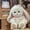 Lilian Rabbit, variant on Lolita Style Bunny Plush Toy, Soft White Rabbit Stuffed Animal with Lace Bonnet