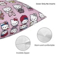 thumbnail image 3 of Hello Kitty Pillow Cover, Square Throw Pillow Cases For Couch Sofa Bed Living Room,Home Decorative, 16"X16", 3 of 9