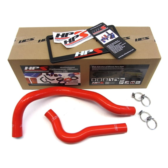 HPS 57-1019-RED-1 Red Silicone Radiator Hose For 1992-2000 Civic with B16