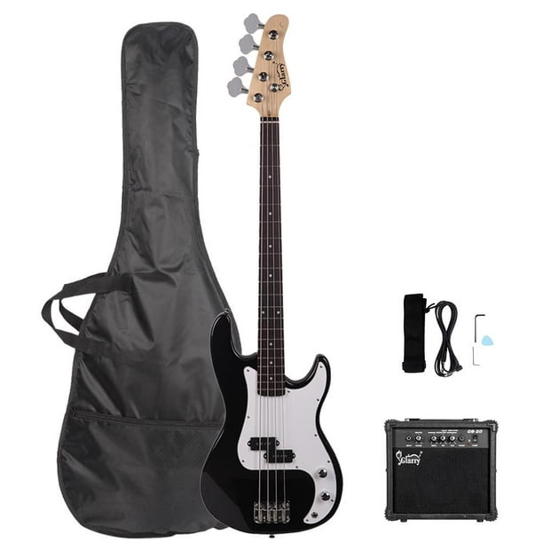 Glarry 45 Beginner Electric Bass Guitar w/ Amp and Accessories,Black 