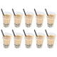 thumbnail image 1 of Nehlobo, 10 Uds., Mini dijes de té de la leche, resina, casa de muñecas, taza de té de la leche, decoraciones para joyería artesanal, pendiente DIY, 1 of 8