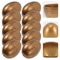 thumbnail image 3 of 10 huevos de Pascua dorados de plástico rellenables, cajas de dulces con forma de huevo de Pascua, 3 of 7