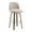 26" Seat Height - Linen Sand, variant on Foreate Swivel Bar Stools Set of 2, 26" Upholstered Linen Fabric with Button-tufted Mid-Back & Wood Legs, Modern Chair Kitchen Pub Island Counter Stool