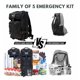 thumbnail image 3 of Kit de Supervivencia Stealth Angel para 5 Personas, 72 Horas, Negro, 3 of 6
