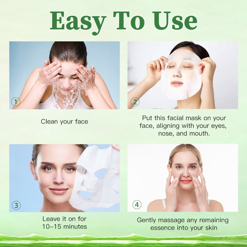 20PCS APPTI Aloe Vera Niacinamide Face Mask – Soothing & Brightening Treatment for Calming Irritation, Minimizing Pores & Balancing Tone for a Clear, Even & Hydrated Complexion.