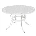 thumbnail image 2 of Homestyles Sanibel Fonte Aluminium 5 Pièces Ronde Salle à Manger Extérieure en Blanc, 2 of 3