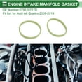 thumbnail image 3 of Upper ‎Engine Intake Manifold Gasket for Audi A6 Quattro 2009-2018 Intake Manifold Sealing Gasket for Audi Q7 2012-2019 No.079129717D Silicone 6 Pcs, 3 of 6