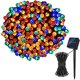 thumbnail image 1 of Luces Led Impermeable Jardín Al Aire Libre Cadena De Luces Festival De Navidad Celebración Decoración Cadena De Luces Para Patios Césped Caminos Cercas 12M / 39.36Ft Energía Solar Cadena Yuarrent HA025367-02, 1 of 5