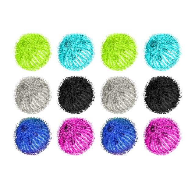 Washing Machine Cleaner 12Pcs Hair Lint Fluff Grabbing Laundry for Washing Machine Wash Ball Cleaning Laundry Machine Cleaner