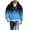 Black2*, variant on RUTAYY Men's Zip Hoodie Long Sleeve Loose Fit Waffle Fabric Gradient Design Daily Sweatshirt Sky Blue