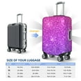 thumbnail image 5 of Picia Pink Purple Glitter Luggage Protector Cover Thicken Suitcase Protector Cover Fit 18-32 Inch Luggage-Small, 5 of 9