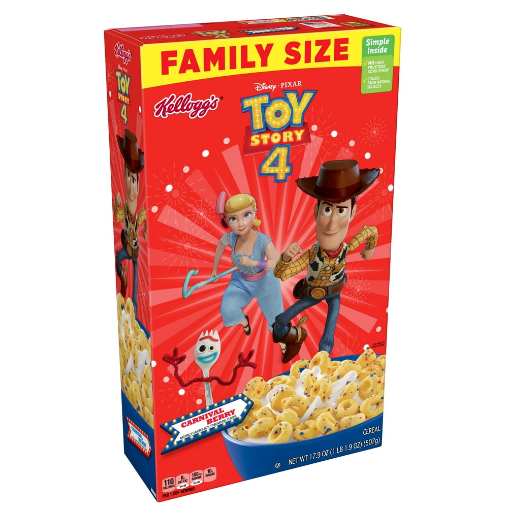 Kellogg's Disney Pixar Toy Story 4 Breakfast Cereal, Carnival Berry
