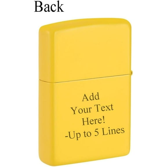 Zippo Lighter - Customized Message Swirls Design Sunflower Pocket Lighter 46570