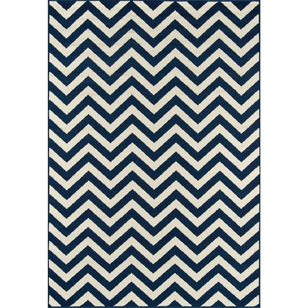 Momeni Baja Collection Egyptian Machine Made Navy Area Rugs 2 3 X4 6
