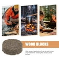thumbnail image 3 of OULII  Dark Brown Wood and Wax Outdoor Fire Tool - Quick Ignition, Stable Burning, Low Smoke 35Pcs, 3 of 5