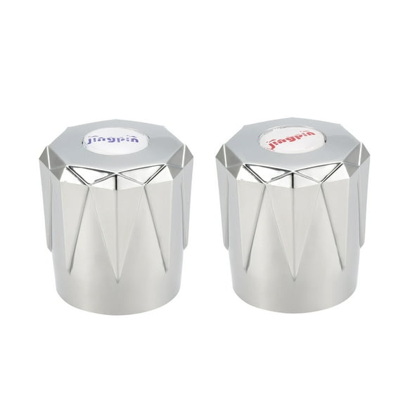 Uxcell Faucet Knob Handle 1.18 inch Dia ABS Universal Replacement Smooth Surface Handle 2Pcs