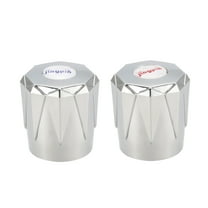 Uxcell Faucet Knob Handle 1.18 inch Dia ABS Universal Replacement Smooth Surface Handle 2Pcs