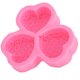 thumbnail image 5 of Molde de silicona DIY de 3 cavidades con forma de corazón, rosa, chocolate, fondant, jabón, aromaterapia, yeso, 5 of 14