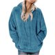 thumbnail image 1 of Puntoco, nueva chaqueta con capucha de manga larga para mujer, suéter de felpa suelto informal con bolsillo de Color sólido Puntoco Puntoco-2931, 1 of 6