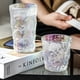 thumbnail image 3 of Cateissary Vaso de vidrio transparente, hermoso recipiente para el hogar, cocina, leche, cerveza, agua, taza de café, contenedor, restaurante, bebida, jugo Teteras tipo alto 400ml Cateissary HA082065-01, 3 of 6