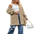 thumbnail image 2 of Automne Couleur Unie Manches Longues Pull en Maille avant, 2 of 4