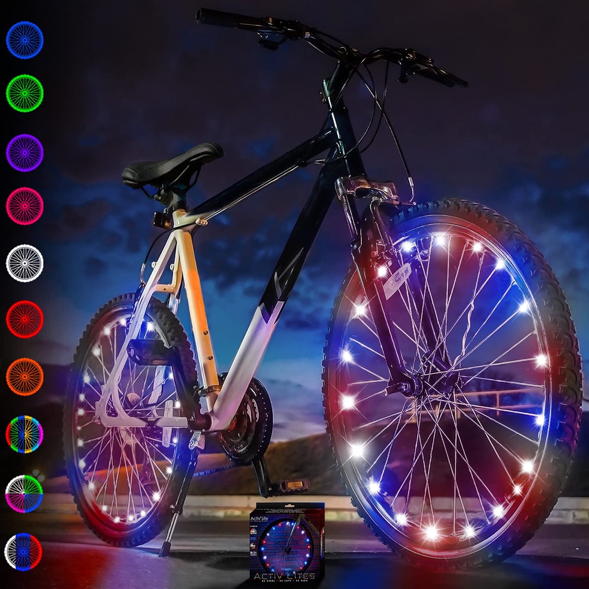 Activ Life LED Bike Wheel Lights Bicycle Spoke Light For Night Riding ...