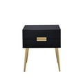 thumbnail image 5 of ACME Denvor Rectangular Wooden End Table in Black and Gold, 5 of 5