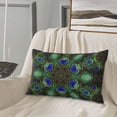 thumbnail image 5 of Daiia Peacock Feathers Bedding Waterproof Pillow Protector Zippered Queen – Bed Bug Proof Pillow Encasement-16"x24", 5 of 6