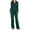 Green, variant on Women's Long Sleeve Button Up Pajama Set Comfortable Two Piece Sleepwear with Pants for Cozy Nights