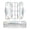 Watercolor Ink Splashes Pattern, variant on Plastic Pencil Box Large Capacity Pencil Boxes Clear Boxes with Snap-Tight Lid Stylish Office Supplies Storage Organizer Box Watercolor Ink Splashes Pattern