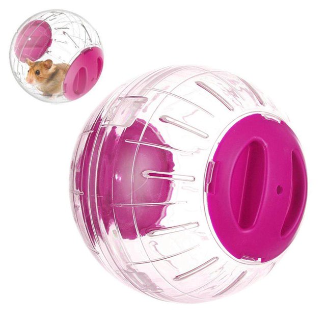 Yuarrent Pelota de ejercicio transparente para mascotas de 12cm, juguete para roedores, animales pequeños, mascotas, deporte, juguetes Type2 NO2