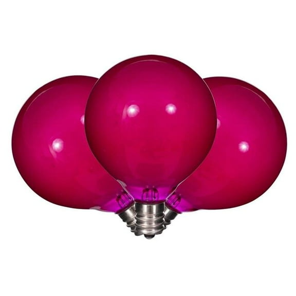 Vickerman X24G5109 Pink LED G50-E12 Glass Bulb - 10 Per Box
