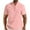 Pink, variant on Xunlbb Men Tops on Sale, Men's Solid Color Fallow Button V-Neck Sports Short Sleeve Shirt on Clearance, Black S
